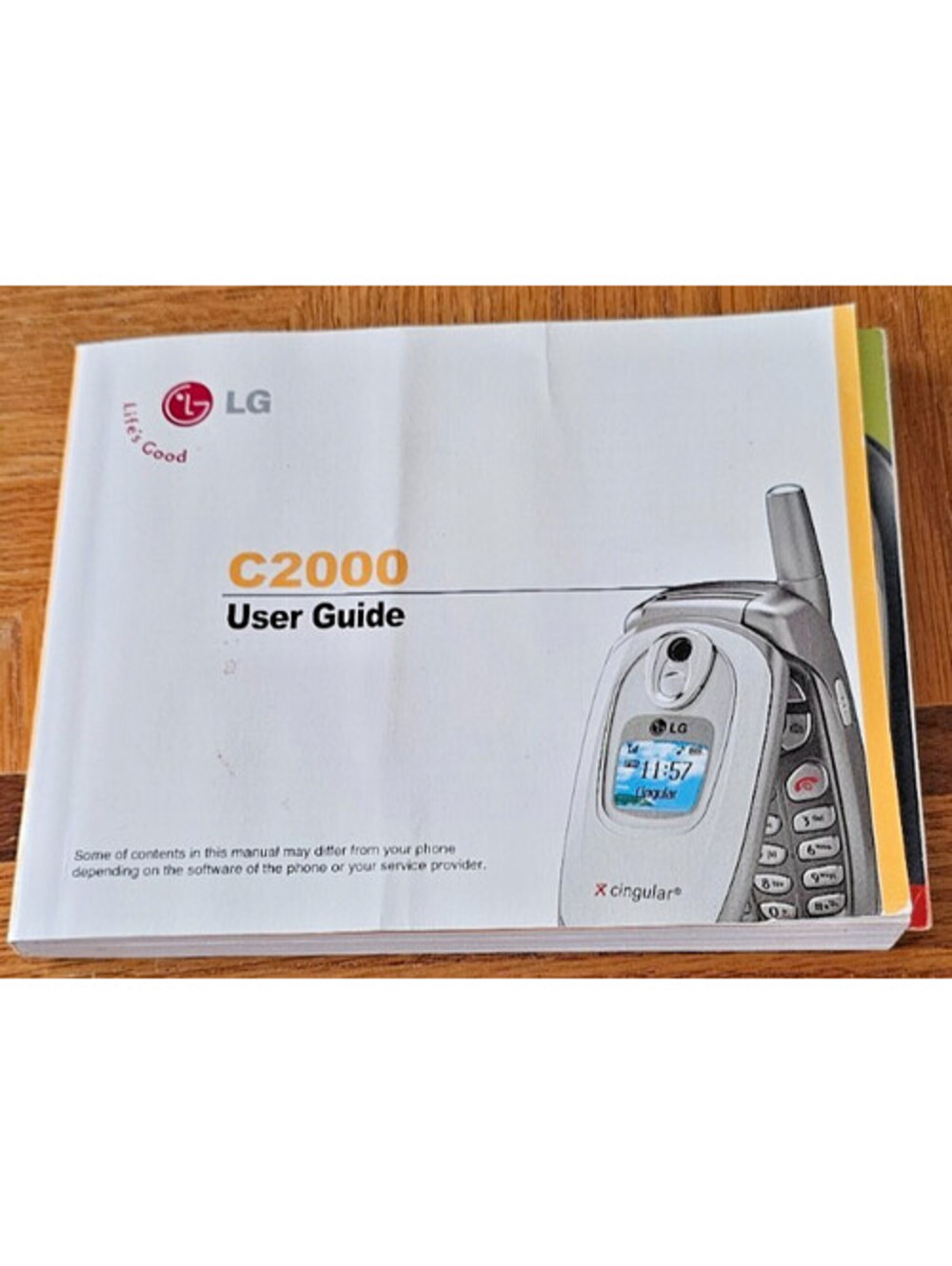 LG C2000  Cell Phone User Guide For Flip Phone